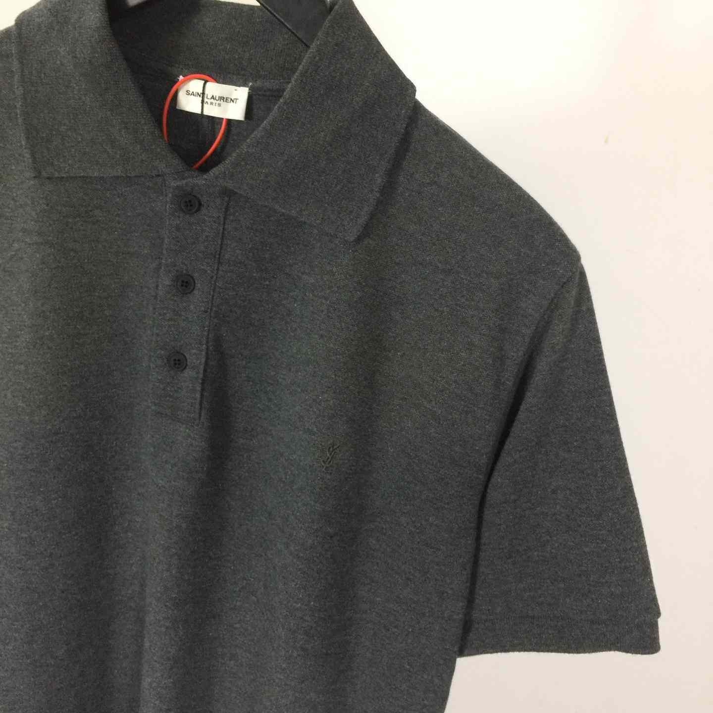 Saint Laurent Wool Knit Polo Top  - EUR FASHION
