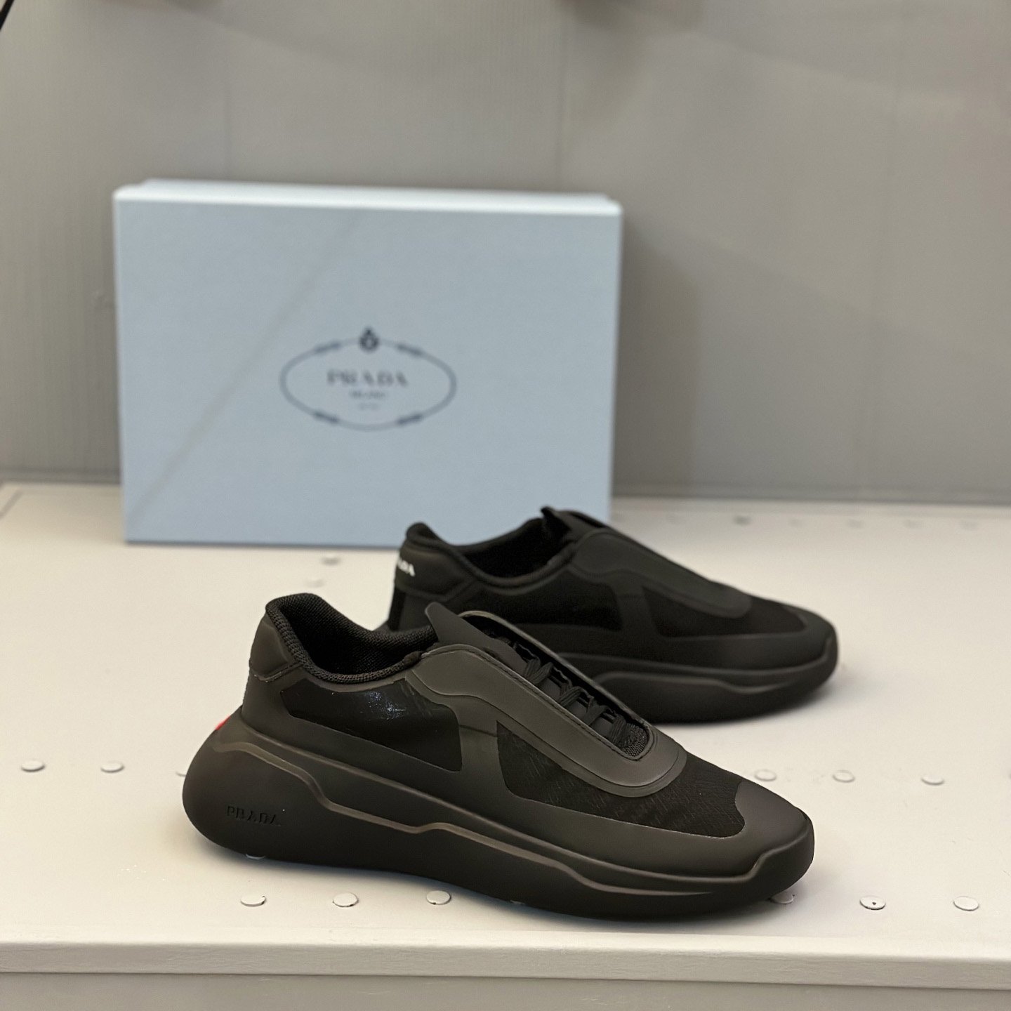 Prada America's Cup Re-Nylon And Bike Fabric Sneakers - EUR FASHION