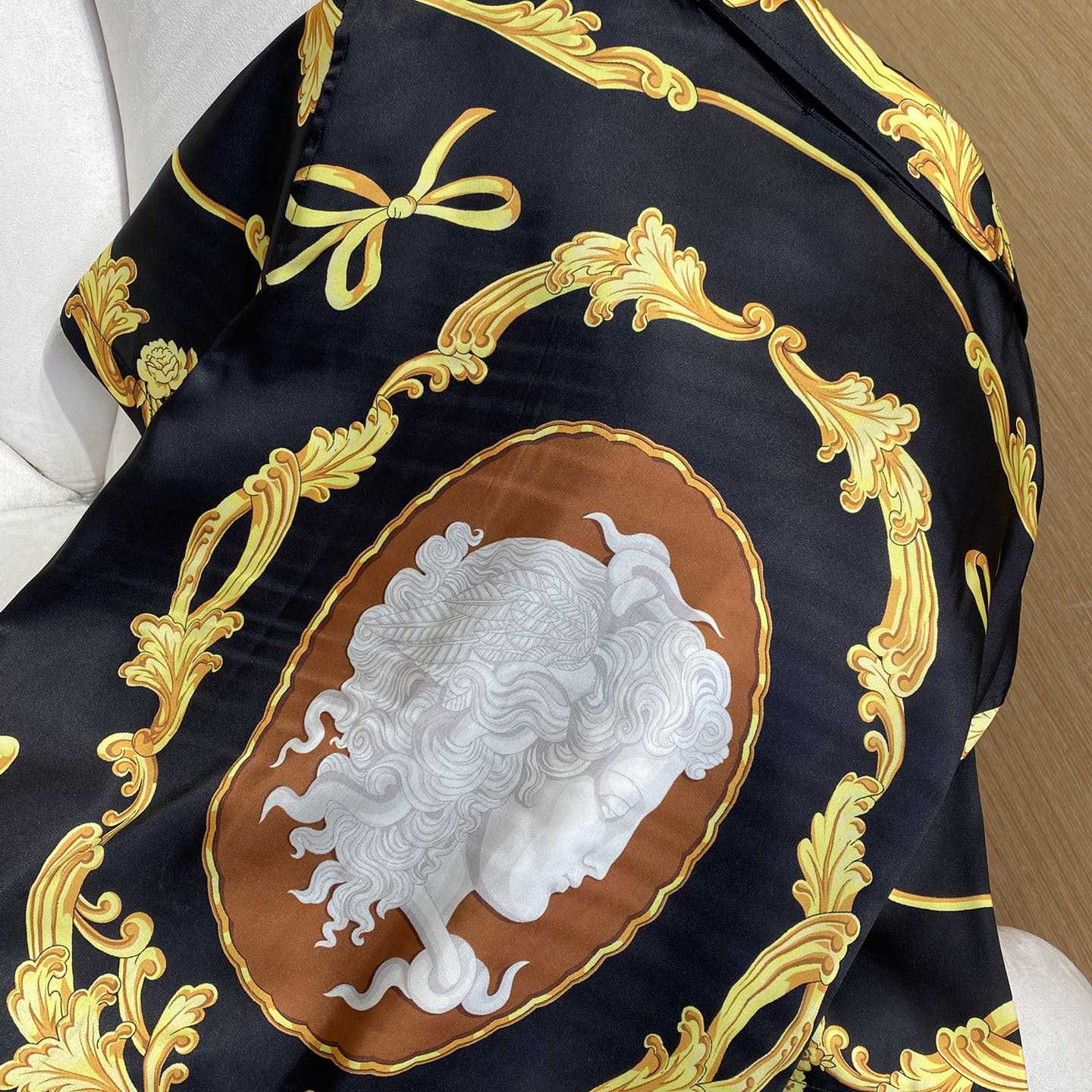 Versace Cameo Silk Shirt And Short - EUR FASHION